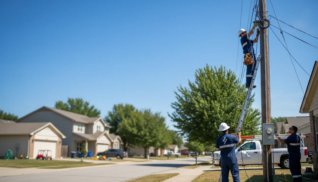 Residential electrician providing installation services in Clifton, KS